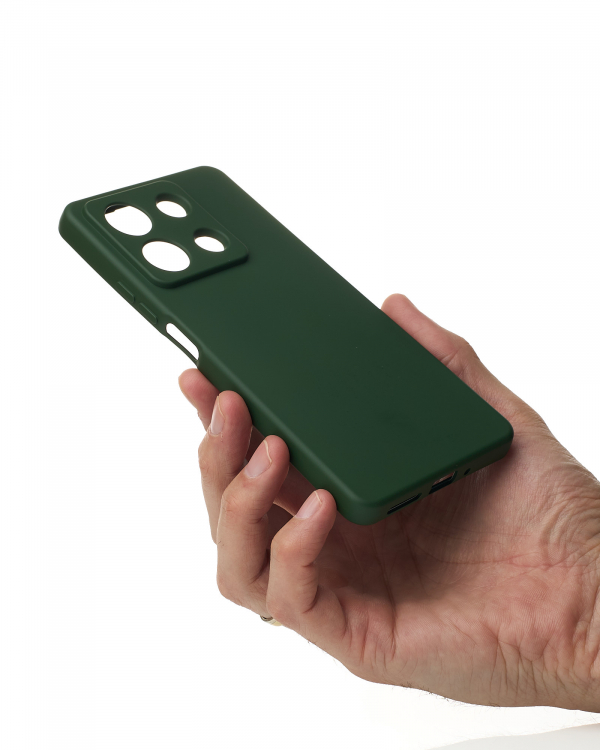 Силиконовый чехол SOFT Silicone Case для Xiaomi Redmi Note 13 5G (без лого) темно-зеленый