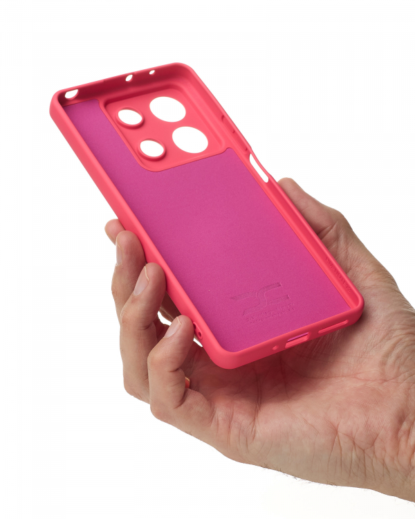 Силиконовый чехол SOFT Silicone Case для Xiaomi Redmi Note 13 5G (без лого) малиновый