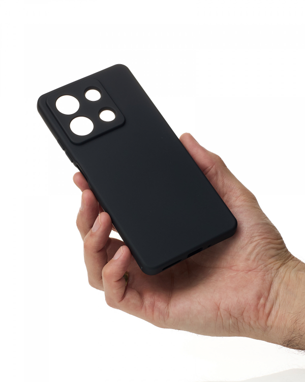 Силиконовый чехол SOFT Silicone Case для Xiaomi Redmi Note 13 5G (без лого) черный
