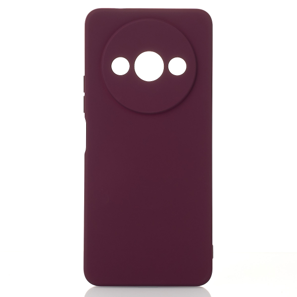 Силиконовый чехол SOFT Silicone Case для Xiaomi Redmi A3/ A3X/ Poco C61 (без лого) бордовый