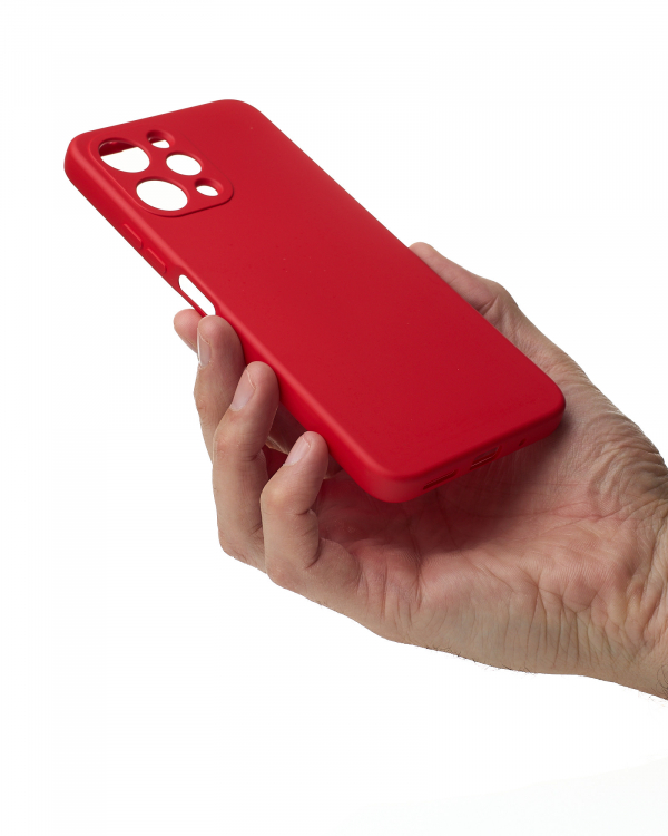 Силиконовый чехол SOFT Silicone Case для Xiaomi Redmi 12 (без лого) красный