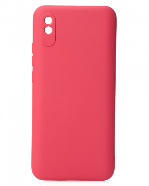 Силиконовый чехол SOFT Silicone Case для Xiaomi Redmi 9A/9i Sport/9a Sport (без лого) малиновый