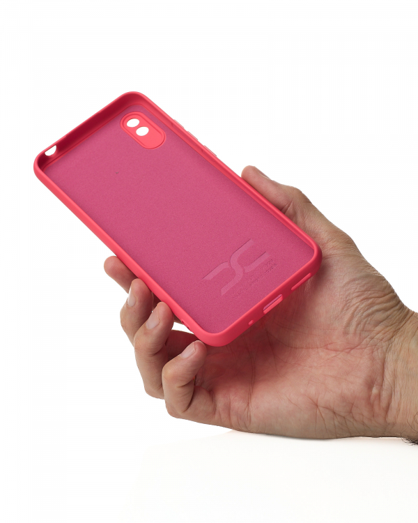 Силиконовый чехол SOFT Silicone Case для Xiaomi Redmi 9A/9i Sport/9a Sport (без лого) малиновый