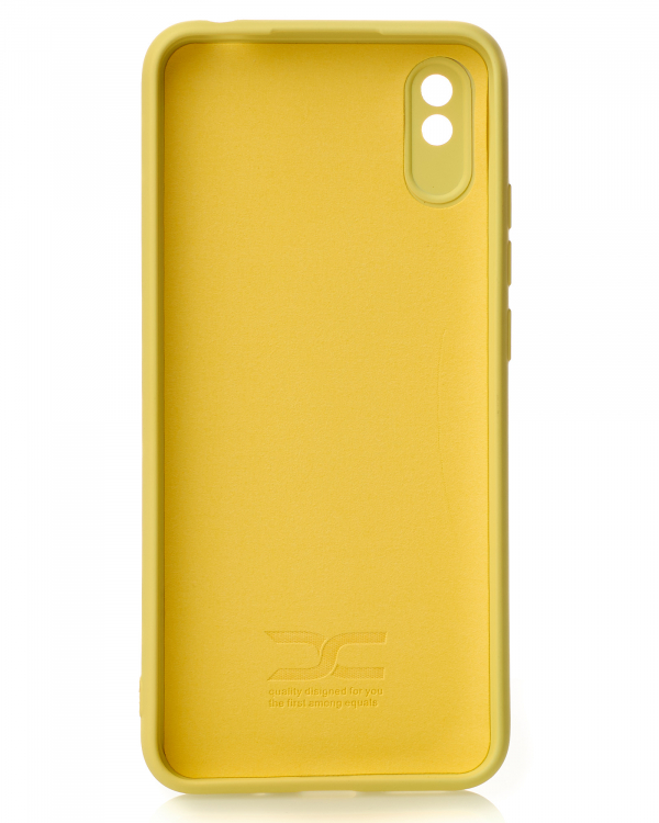 Силиконовый чехол SOFT Silicone Case для Xiaomi Redmi 9A/9i Sport/9a Sport (без лого) лимонный