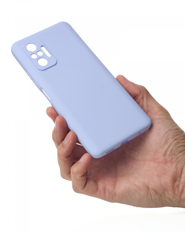 Силиконовый чехол SOFT Silicone Case для Xiaomi Redmi Note 10 Pro (без лого) фиалковый