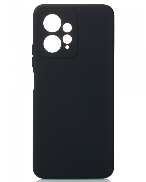Силиконовый чехол SOFT Silicone Case для Xiaomi Redmi Note 12 4G (без лого) черный