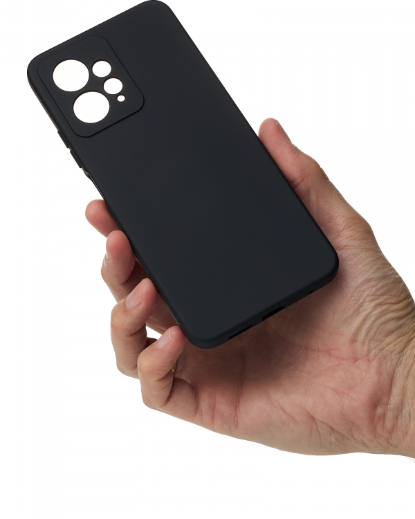 Силиконовый чехол SOFT Silicone Case для Xiaomi Redmi Note 12 4G (без лого) черный
