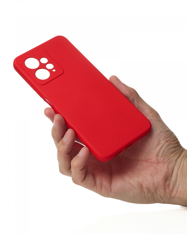 Силиконовый чехол SOFT Silicone Case для Xiaomi Redmi Note 12 4G (без лого) красный