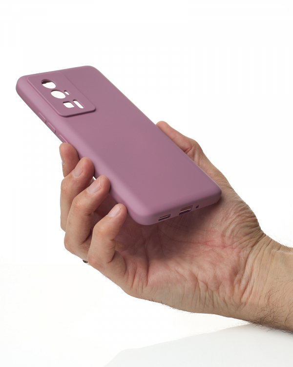 Силиконовый чехол SOFT Silicone Case для Xiaomi Poco F5 Pro (без лого) лаванда