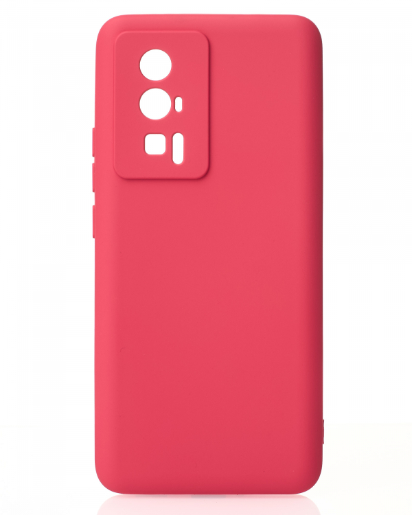 Силиконовый чехол SOFT Silicone Case для Xiaomi Poco F5 Pro (без лого) малиновый