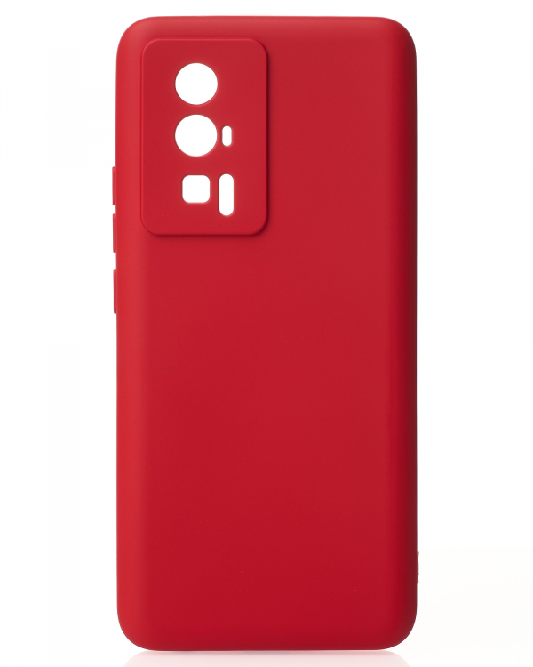 Силиконовый чехол SOFT Silicone Case для Xiaomi Poco F5 Pro (без лого) красный