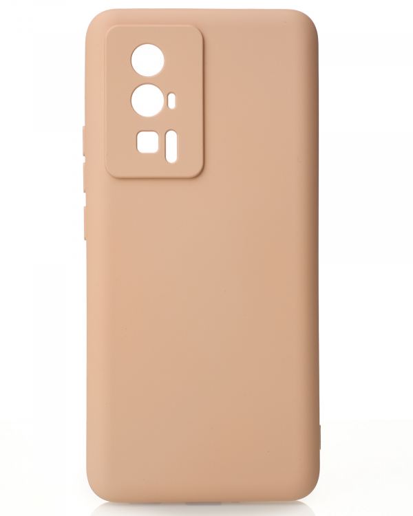 Силиконовый чехол SOFT Silicone Case для Xiaomi Poco F5 Pro (без лого) пудра