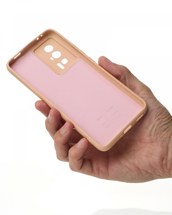 Силиконовый чехол SOFT Silicone Case для Xiaomi Poco F5 Pro (без лого) пудра