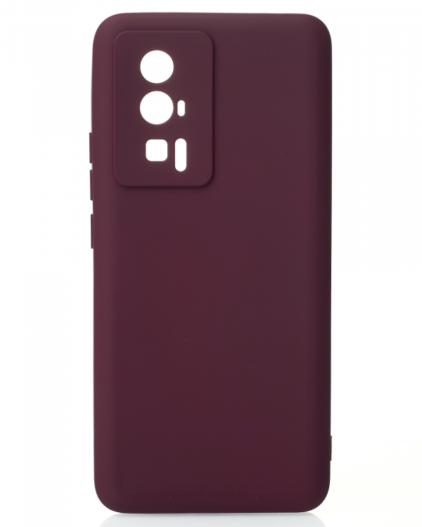 Силиконовый чехол SOFT Silicone Case для Xiaomi Poco F5 Pro (без лого) бордовый