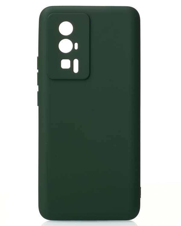Силиконовый чехол SOFT Silicone Case для Xiaomi Poco F5 Pro (без лого) темно-зеленый