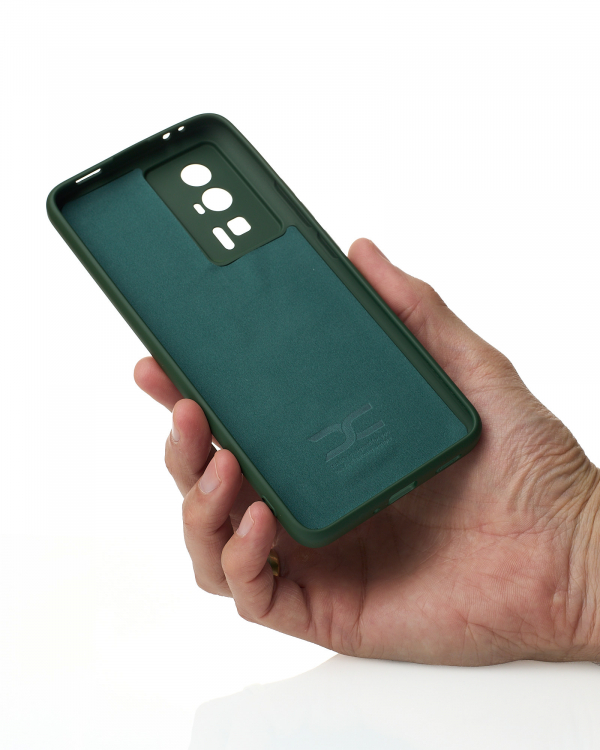 Силиконовый чехол SOFT Silicone Case для Xiaomi Poco F5 Pro (без лого) темно-зеленый