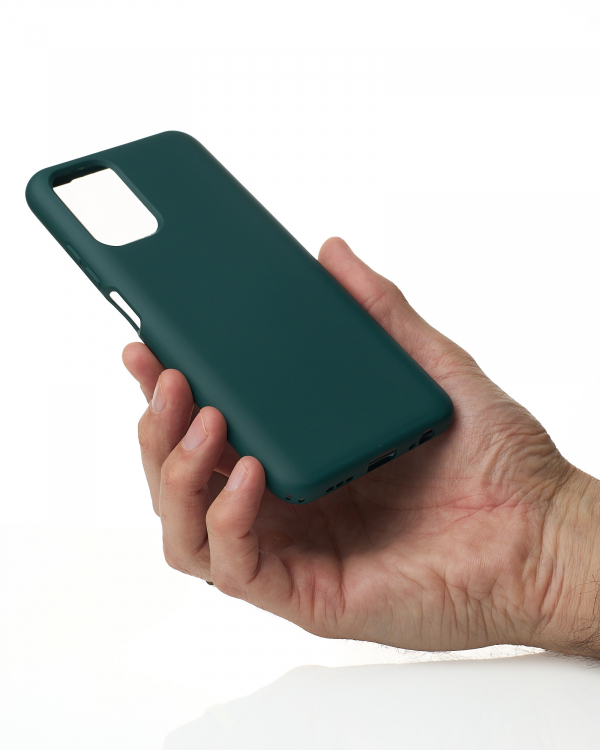 Силиконовый чехол SOFT Silicone Case для Xiaomi Redmi Note 10/ Note 10s (без лого) темно-зеленый