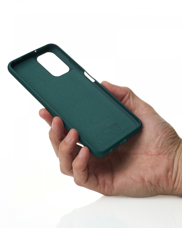 Силиконовый чехол SOFT Silicone Case для Xiaomi Redmi Note 10/ Note 10s (без лого) темно-зеленый