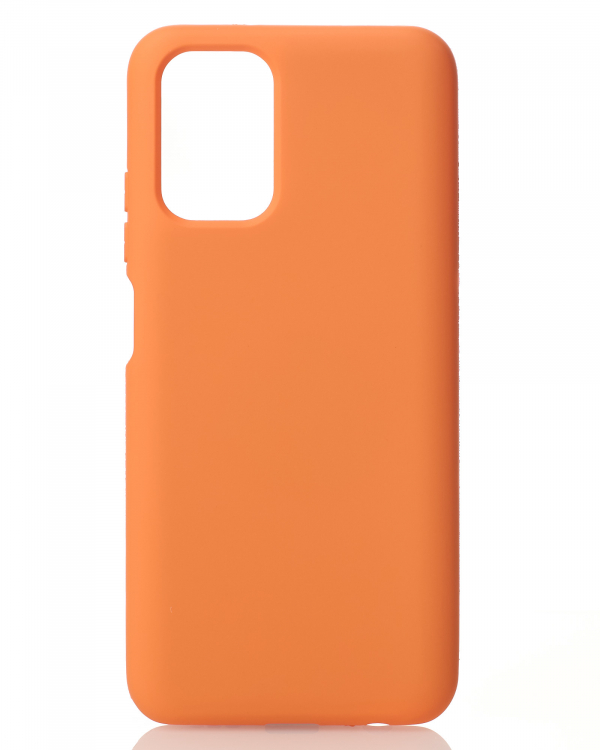 Силиконовый чехол SOFT Silicone Case для Xiaomi Redmi Note 10/ Note 10s (без лого) оранжевый