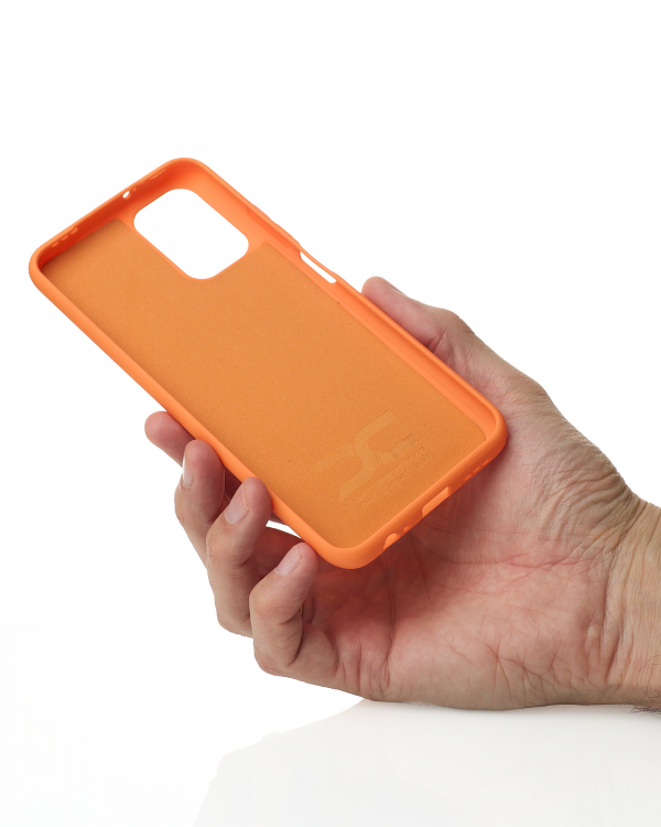 Силиконовый чехол SOFT Silicone Case для Xiaomi Redmi Note 10/ Note 10s (без лого) оранжевый