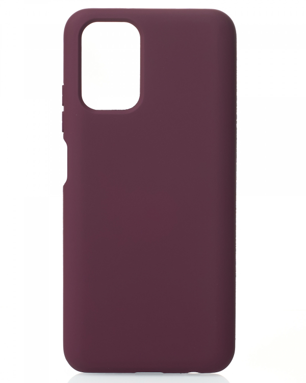 Силиконовый чехол SOFT Silicone Case для Xiaomi Redmi Note 10/ Note 10s (без лого) бордовый