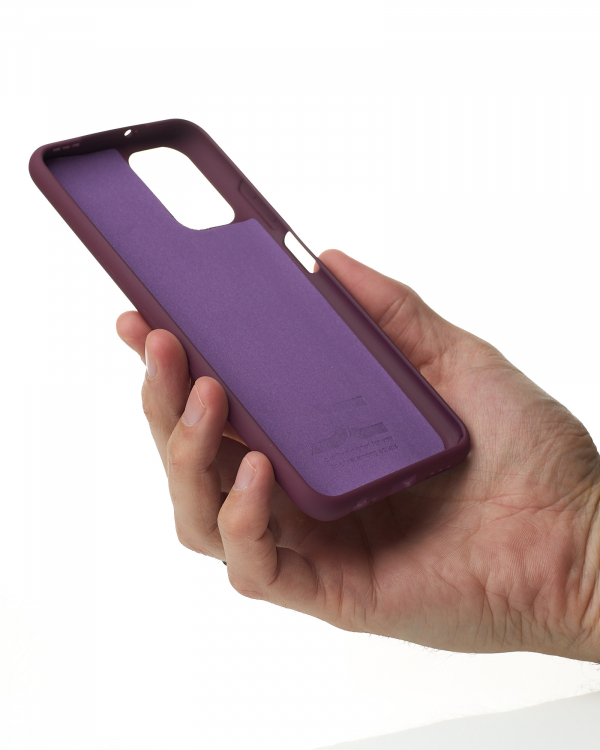 Силиконовый чехол SOFT Silicone Case для Xiaomi Redmi Note 10/ Note 10s (без лого) бордовый