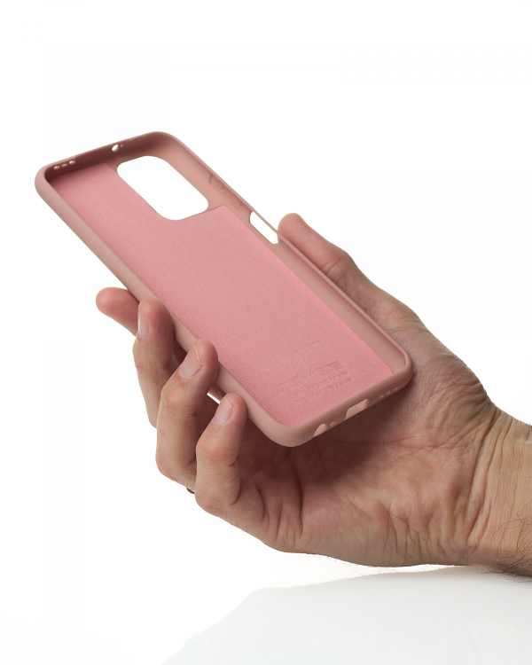 Силиконовый чехол SOFT Silicone Case для Xiaomi Redmi Note 10/ Note 10s (без лого) персик
