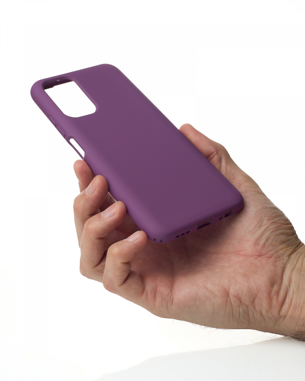 Силиконовый чехол SOFT Silicone Case для Xiaomi Redmi Note 10/ Note 10s (без лого) сиреневый
