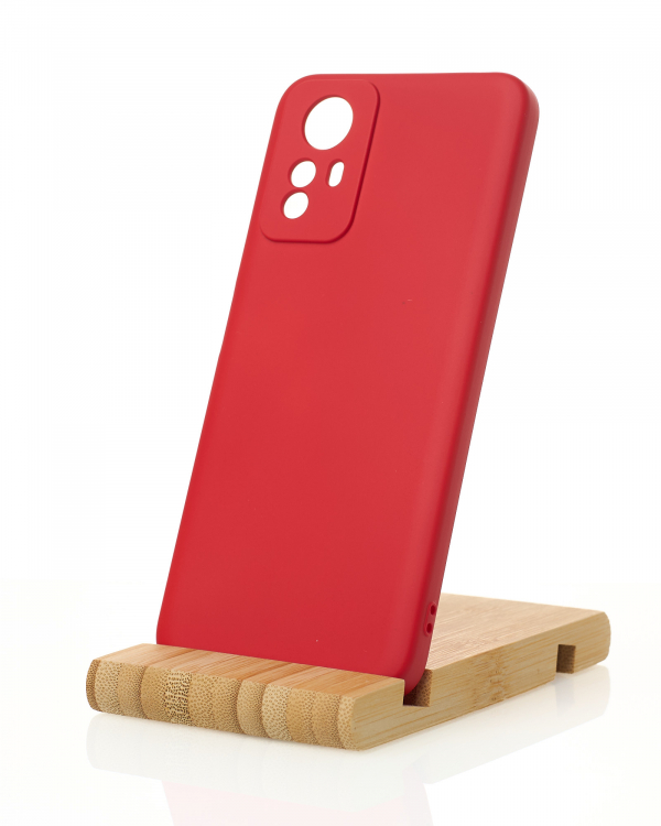 Силиконовый чехол SOFT Silicone Case для Xiaomi Redmi Note 12S (без лого) красный