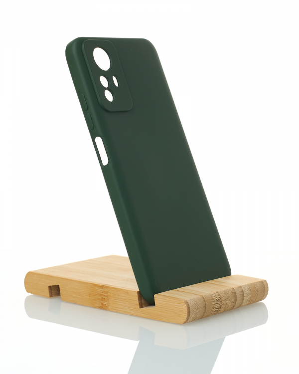 Силиконовый чехол SOFT Silicone Case для Xiaomi Redmi Note 12S (без лого) темно-зеленый