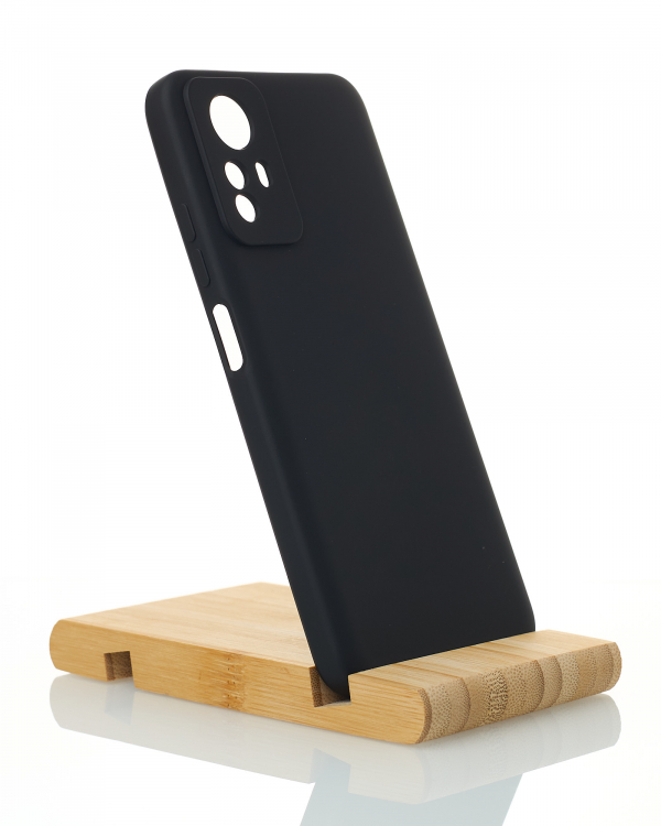 Силиконовый чехол SOFT Silicone Case для Xiaomi Redmi Note 12S (без лого) черный