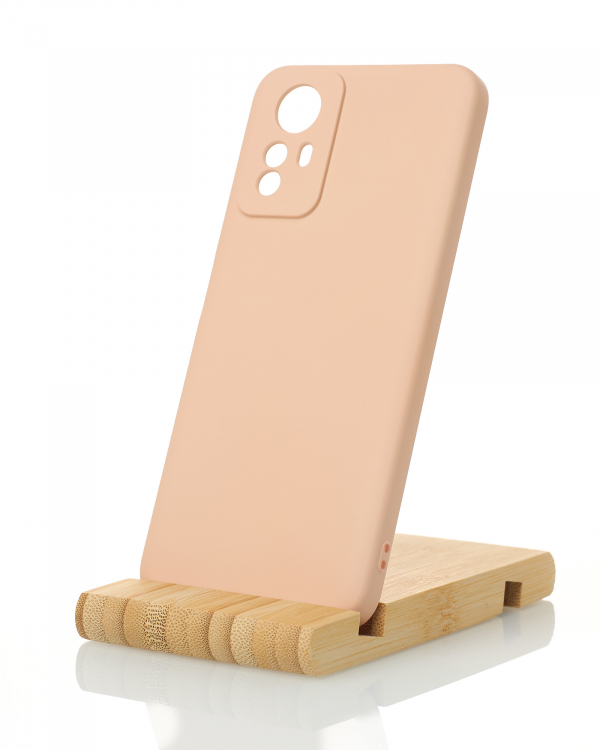 Силиконовый чехол SOFT Silicone Case для Xiaomi Redmi Note 12S (без лого) пудра