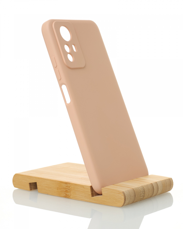 Силиконовый чехол SOFT Silicone Case для Xiaomi Redmi Note 12S (без лого) пудра