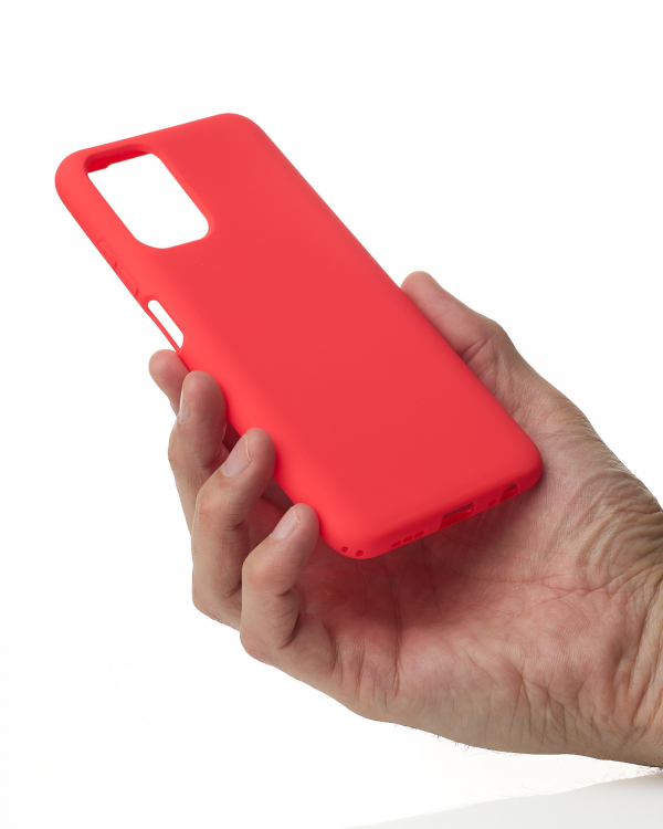 Силиконовый чехол SOFT Silicone Case для Xiaomi Redmi Note 10/ Note 10s (без лого) малиновый