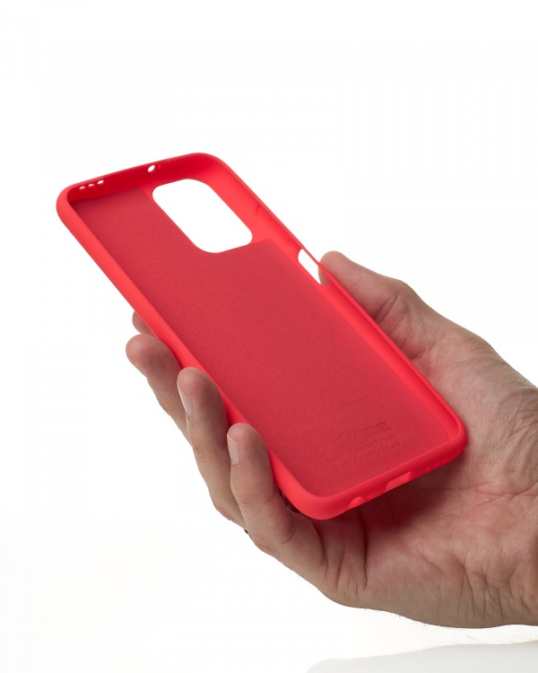 Силиконовый чехол SOFT Silicone Case для Xiaomi Redmi Note 10/ Note 10s (без лого) малиновый