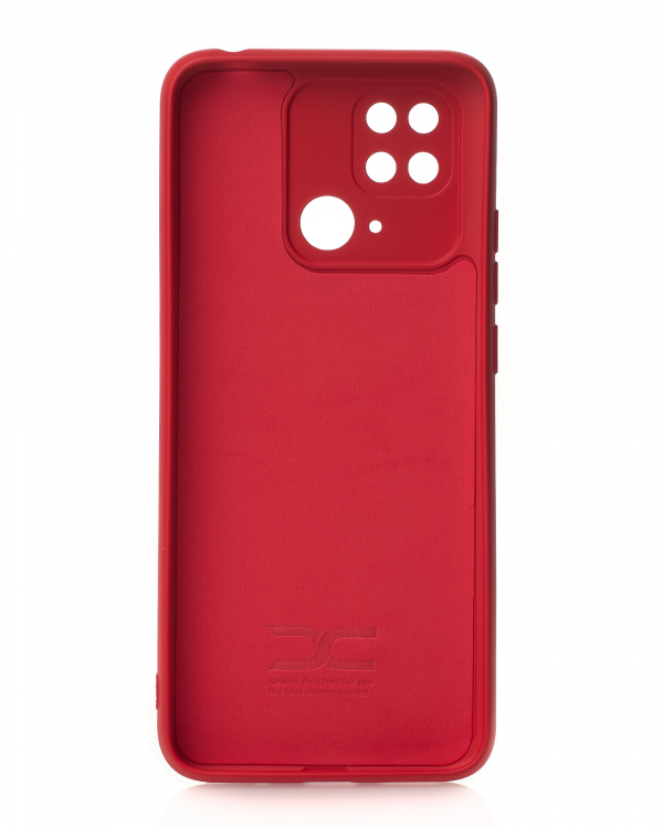Силиконовый чехол SOFT Silicone Case для Xiaomi Redmi 10c (без лого) красный