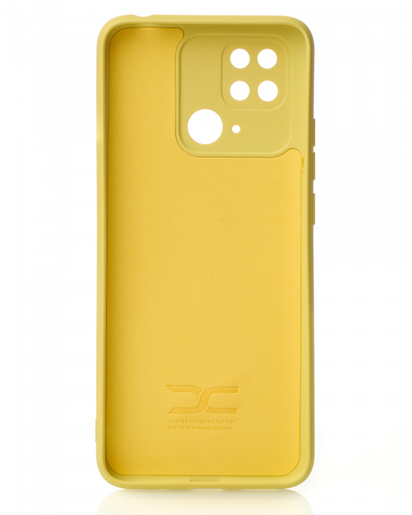 Силиконовый чехол SOFT Silicone Case для Xiaomi Redmi 10c (без лого) лимонный