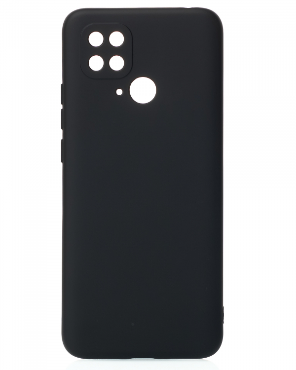 Силиконовый чехол SOFT Silicone Case для Xiaomi Redmi 10c (без лого) черный