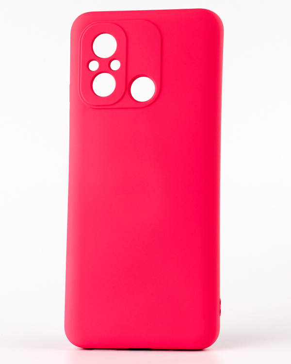 Силиконовый чехол SOFT Silicone Case для Xiaomi Redmi 12C (без лого) малиновый