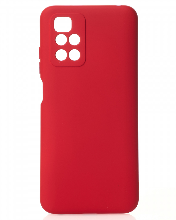 Силиконовый чехол SOFT Silicone Case для Xiaomi Redmi 10/Redmi 10 Prime (без лого) красный