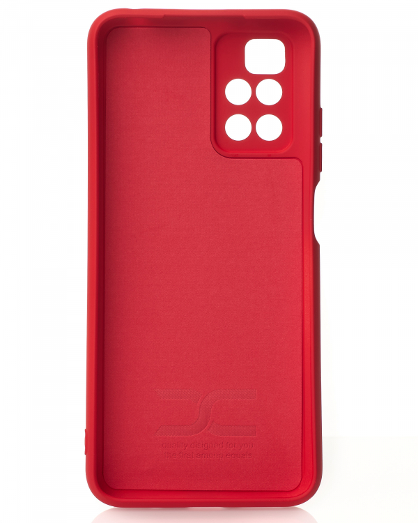 Силиконовый чехол SOFT Silicone Case для Xiaomi Redmi 10/Redmi 10 Prime (без лого) красный