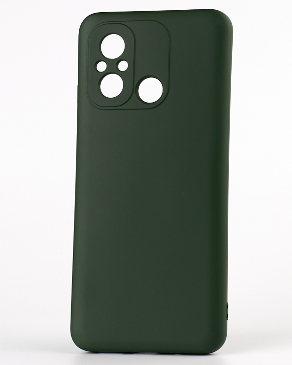 Силиконовый чехол SOFT Silicone Case для Xiaomi Redmi 12C (без лого) темно-зеленый