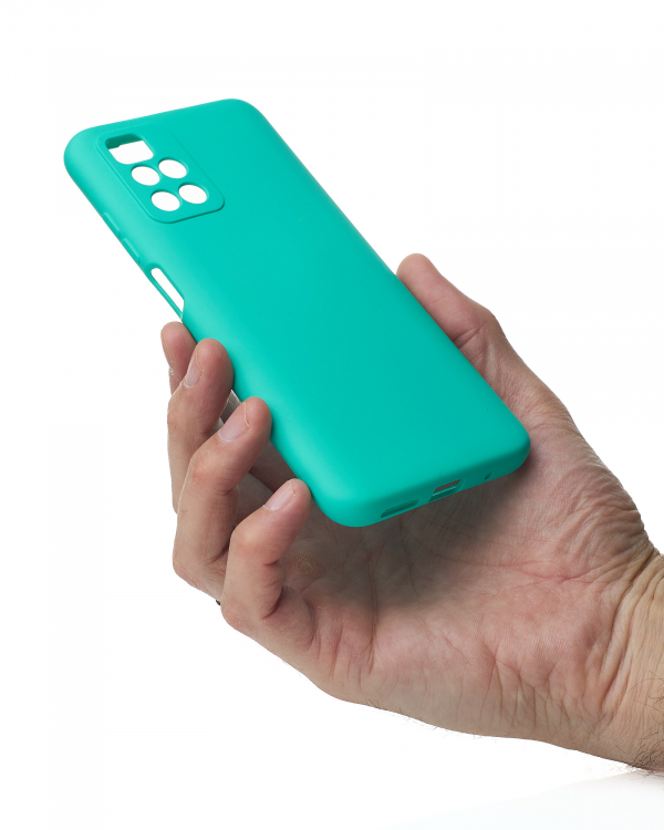 Силиконовый чехол SOFT Silicone Case для Xiaomi Redmi 10/Redmi 10 Prime (без лого) бирюза