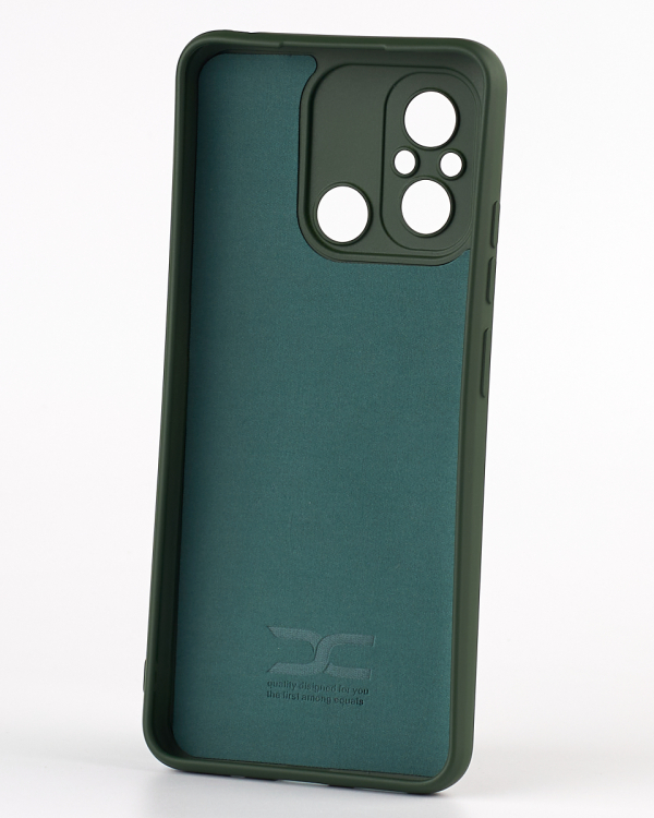 Силиконовый чехол SOFT Silicone Case для Xiaomi Redmi 12C (без лого) темно-зеленый