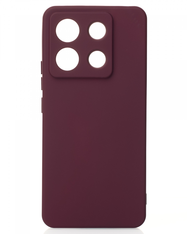 Силиконовый чехол SOFT Silicone Case для Xiaomi Redmi Note 13 Pro 5G/ Poco X6 5G (без лого) бордовый