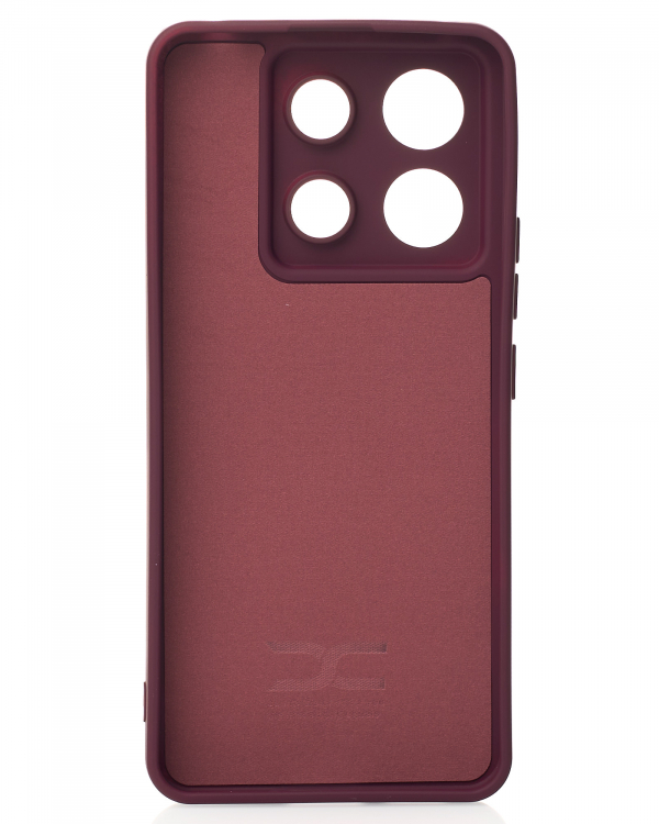 Силиконовый чехол SOFT Silicone Case для Xiaomi Redmi Note 13 Pro 5G/ Poco X6 5G (без лого) бордовый
