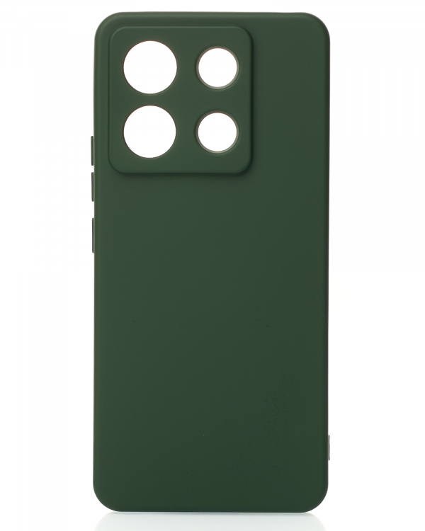 Силиконовый чехол SOFT Silicone Case для Xiaomi Redmi Note 13 Pro 5G/ Poco X6 5G (без лого) темно-зеленый