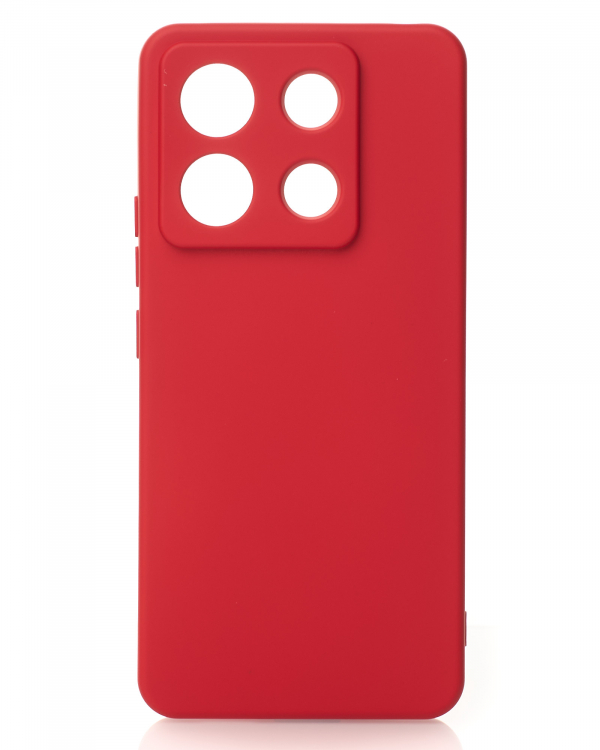 Силиконовый чехол SOFT Silicone Case для Xiaomi Redmi Note 13 Pro 5G/ Poco X6 5G (без лого) красный