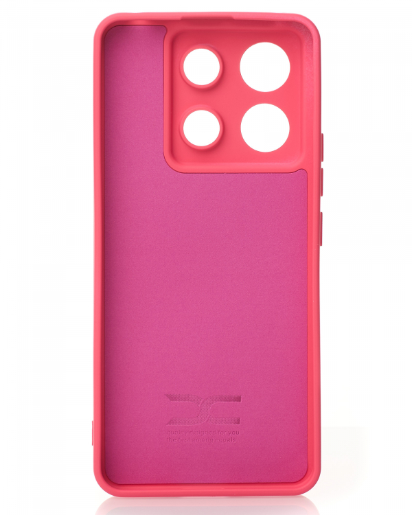 Силиконовый чехол SOFT Silicone Case для Xiaomi Redmi Note 13 Pro 5G/ Poco X6 5G (без лого) малиновый