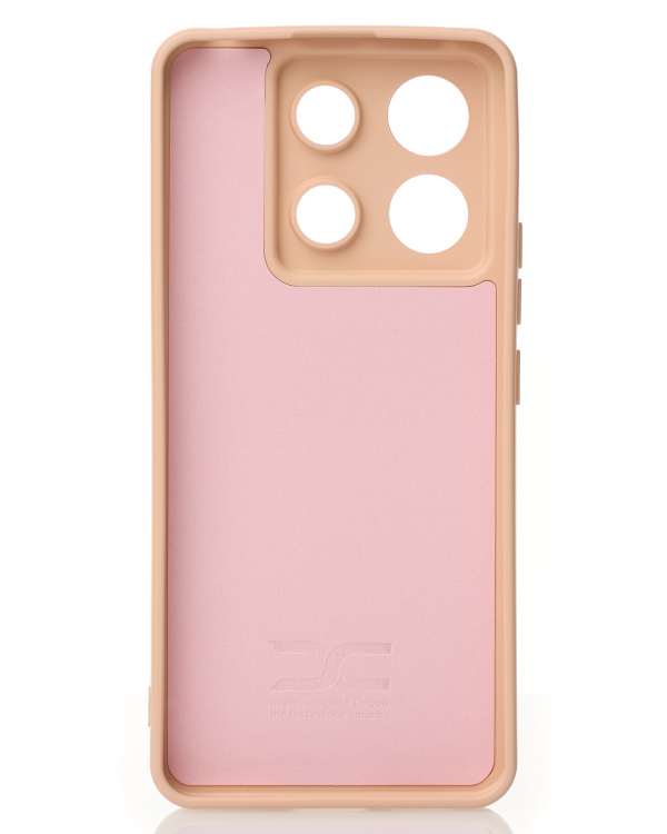 Силиконовый чехол SOFT Silicone Case для Xiaomi Redmi Note 13 Pro 5G/ Poco X6 5G (без лого) пудра